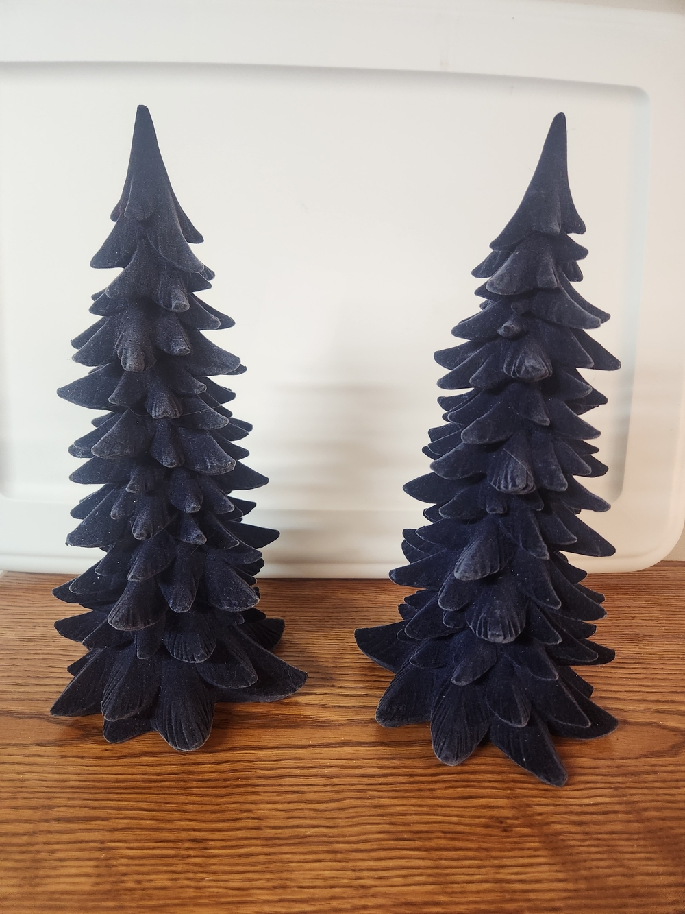 Nave Blue Velvet Christmas Trees